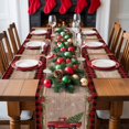 thumbnail image 5 of Christmas Placemats Set of 6, Red Truck Xmas Tree Place Mats Poinsettia Pine Cones Holly Wood Plaid Placemat Table Decoration for Kitchen Table Dinner Xmas Party Decor Indoor Outdoor 13x19 Inch, 5 of 9