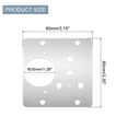 thumbnail image 2 of Uxcell Cabinet Hinge Repair Plate, 4 Set 85mm/3.35" Stainless Steel Door Hinge Repair Kit, Silver, 2 of 7