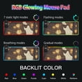 thumbnail image 5 of Ghosts and Pumpkin Light Wireless Charging RGB Gaming Mouse Pad Large Keyboard Mat Rubber Base 13 Light Modes, 5 of 6