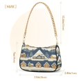 thumbnail image 3 of FORMRS Womens Shoulder Bag with Chain Strap Clutch Purse Cute Tote Handbag, Winter Village, 3 of 7