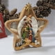 thumbnail image 3 of Ounissouiy Estatua elegante de Belén para decoración navideña elegante, conjuntos de Belén navideño exquisitos Decoración del hogar Estrella de cinco ángulos, 3 of 6