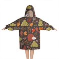 thumbnail image 2 of Cute Hedgehog and Mushroom Blanket Hoodies for Kids 6-13YR Oversize Wearable Blanket Hoodies for Boys Girls Teens, 2 of 7