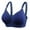 Blue, variant on Training Bra Women No Underwire Lactation Vest Bra Back Adjustment Yoga Running Bra V-Neck Full-Coverage Bra Feature Hook and Eye Closure T-Shirt Bra Style Y-576 , Blue XXL
