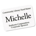 thumbnail image 2 of Ecofriendly Adhesive Name Badge Labels, 3.38 X 2.33, White, 160/box | Bundle of 2 Packs, 2 of 4