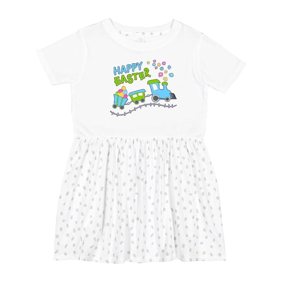 Inktastic Happy Easter Train Girls Toddler Dress