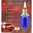thumbnail image 2 of Velas de aceite precargadas con luces Ohr de colores Ner Mitzvah Hanukkah, tamaño pequeño, 44 ​​por paquete. Quemaduras Aprox. 1 1/2 horas, 2 of 9