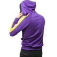 thumbnail image 4 of Mens Stripe Track Pullover Hoodie Skinny Fit Elastic Athletic Training Tops, 4 of 5
