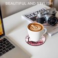 thumbnail image 6 of Valentine's Day Coasters Set of 6, Absorbent Coasters for Drinks, Romantic Love Tree Truck Roses Pink Plaid Coaster for Desk Coffee Table Protection, Home Decor House Warming Gifts 4", 6 of 8