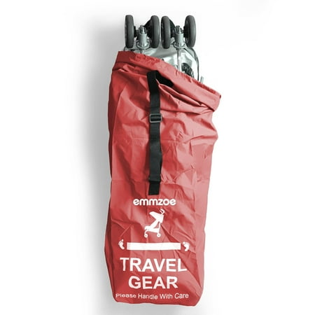 Emmzoe Premium Umbrella Stroller Airport Gate Check Travel Storage Bag Features Durable Nylon, Foldable Pouch, Hand / Shoulder Strap