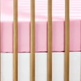 thumbnail image 2 of Parent's Choice 2-Piece 180 Thread Count Pink Cotton Fitted Crib Sheet Set, 2 of 6