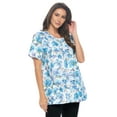 thumbnail image 2 of Casual Nights Women's Snap Front Smock Cobbler Woven Scrub Apron Top with Pockets, 2 of 5