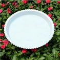 thumbnail image 6 of FRCOLOR 10 Pcs Round Plastic Planter Tray Practical Flowerpot Tray 26.5X22cm White, 6 of 8