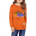 thumbnail image 2 of oqasdz Halloween Youths Girls Boys Pumpkins Letter Prints Long Sleeve Hoodie with Pocket Casual Pullover Sweatshirts Size 6 Y-7 Y, 2 of 5
