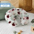 thumbnail image 4 of Kainsy Floral Highland Cow Crib Bedding Set, 3 Pcs Baby Girl Nursery Set with Flannel Blanket, Fitted Sheet, Nursing Pillow Cover, 60x80inch, 4 of 5