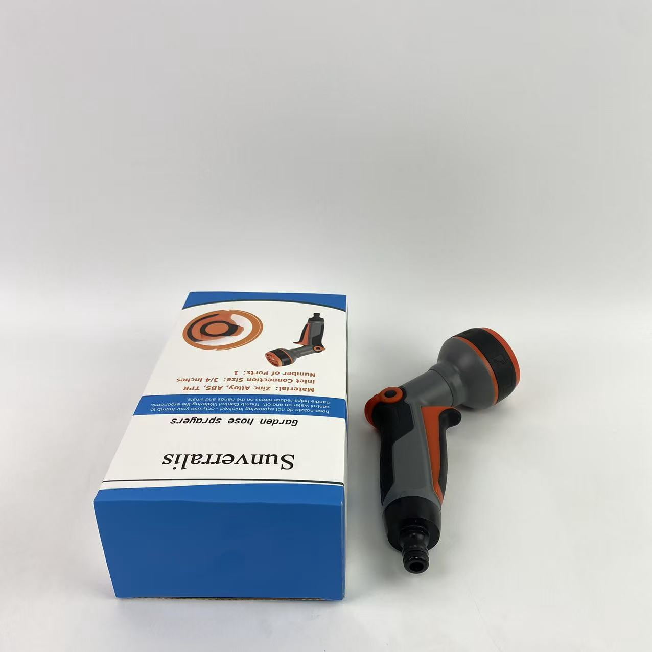 Sunverralis Garden hose sprayers, Hose Nozzle,8 Adjustable Watering Patterns Hose Sprayer Nozzle & Water Hose Nozzle, Hose Sprayer Suitable for Watering Plants/Washing Cars/Showering Pets