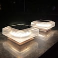 thumbnail image 4 of Xihbxyly Farola Solar para Jardín, Iluminación Exterior Impermeable, Lámpara Solar para Vallas, Control Automático de Encendido y Apagado, Dos Colores, Sin Cableado, Decoración de Jardín, 12 X 12 X 9, 4 of 7