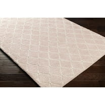 BoutiqueRugs Riceville Contemporary Area Rug - Pale Pink, Cream - 9' x 13'