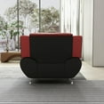 thumbnail image 4 of Uspridefurniture Eveland 47.3" Faux Leather Club Chair-Red/Black, 4 of 5