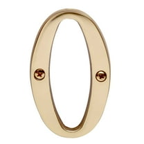 Letter "O" House Letters Traditional Solid Bright Brass 3" H Renovators Supply