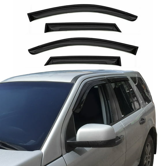 Window Visor Vent Rain Guard Deflector for Toyota C-HR 2018-2022 Smoke 4 Pcs