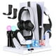 thumbnail image 1 of Soporte vertical para PS5 con ventilador de refrigeración y estación de carga para mandos, soporte de carga para PSVR, organizador de almacenamiento de juegos y ranura para mando a distancia, 1 of 7