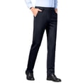 thumbnail image 2 of Ayfxijin Men's Pants Casual High - Elasticity Suit Pants Wrinkle - Resilient High - Waisted Non - Iron Business Formal Men's Pants, 2 of 8