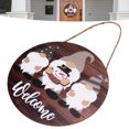 thumbnail image 4 of Wooden Gnome Welcome Card, Comfortable To Touch Exquisite Workmanship Gnome Wood Hanging Sign Lightweight Wide Applicability  For Household, 4 of 8