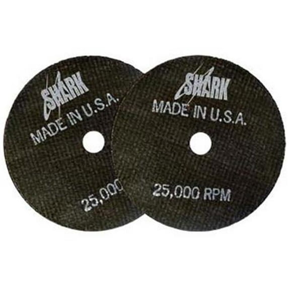 Shark Industries SRK12700 Roue à Coupure en Oxyde d'Aluminium 60 Grains - 3 x 0.03 x 0.37 Po - Lot de 10
