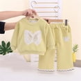 thumbnail image 4 of LvhaoGJOB Little Kids Girls Sweatshirt and Pants Outfit Set - Multi-Pocket, Fleece Lined, 4 of 8