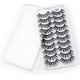 thumbnail image 2 of Kit de 10 pares de pestañas postizas, pestañas postizas 3D, pestañas largas naturales y esponjosas, pestañas postizas de banda suave reutilizables, extensión de pestañas de maquillaje negro de lujo, 2 of 5