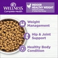thumbnail image 3 of Wellness Complete Health Grain-Free Indoor Healthy Weight Chicken Recipe Dry Cat Food, 5.5 Pound Bag, 3 of 9