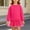 Hot Pink, variant on Spazoro Girls Sweatshirt Tulle Dress, Soft Long Sleeve Crewneck Solid Color Relaxed Fit Playful A‑Line Dresses for Kids Purple Size 5-6