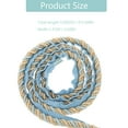thumbnail image 2 of WEUVEB Blue Polyester Twisted Trim Cord Rope for Sofa and Pillow Decor Durable Four Braided Decorative Rope, 2 of 8