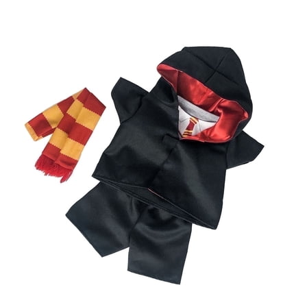 Plush Gear Red Wizard Costume for Fits 14" to 18" Plush Toys – Magical Dress-Up Outfit