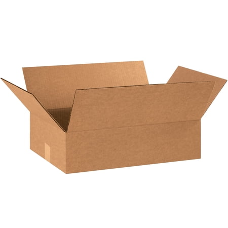 Box Partners Flat Corrugated Boxes 18 x 13 x 5 Kraft 25/Bundle 18135