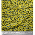 thumbnail image 1 of Soimoi Silk Fabric Leopard Animal Skin Decor Fabric Printed Yard 42 Inch Wide, 1 of 3