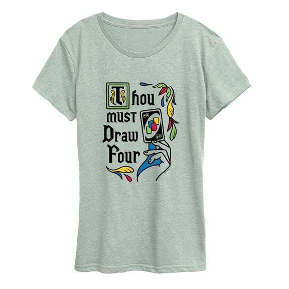 Uno - Thou Must Draw Four - Women's Short Sleeve Graphic T-Shirt