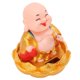 thumbnail image 1 of Estatua de Buda Solar, Adorno de Coche de Buda Maitreya, Diseño de Cara Sonriente, Ahorro de Energía, Decretación de Escrito para Hogar, símbolo de Suerte, Plástico, 1 of 7
