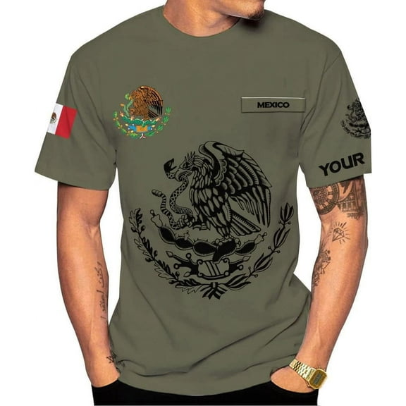 Personalized Name Mexican Shirts for Men, Customized Mexico Shirts for Men, Mexico Shirts for women, Mexico Shirt Eagle Flag Tshirt Mexican Eagle Unisex Shirt, mexico soccer shirt men TS01 (S)