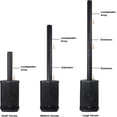 thumbnail image 6 of Sound Town Portable PA/DJ System w/ 8" Powered Subwoofer, One 4 x 2.5 Column Speaker and Two UHF Wireless Microphones (CARPO-L1SWM01), 6 of 9