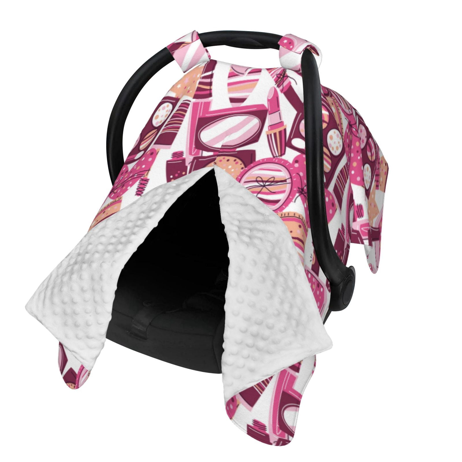 Naloa Cute Girl Baby Car Seat Cover, Breathable Baby Carrier Cover, Multiuse Baby Carrier Cover & Nursing Breastfeeding Cover