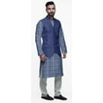 thumbnail image 2 of Atasi Ensemble Kurta Pyjama Imprimé Veste Col Mandarin Chemise Ethnique Traditionnelle, 2 of 5