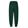 thumbnail image 4 of CLOISE Women's Sweatpants Baggy Jogger Sweatpants Comfort Petite Tall Elastic Bottom Trousers Army Green Sports Elastic Waist Solid Sweatpants with Pockets Fashion Winter Long Sweatpants XL, 4 of 5