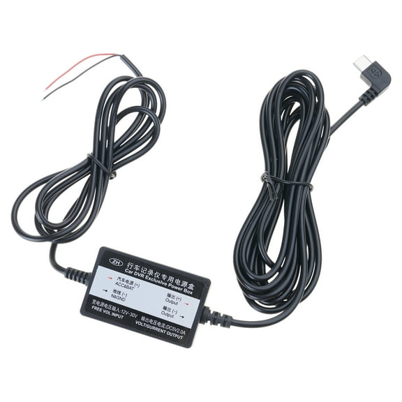 Car Charge Hardwire Cord Cable With Type-C DC 12V to 5V 2A Auto Charging for Dash Cam Camcorder Vehicle DVR