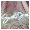 thumbnail image 5 of Letrero De Neón Sweet Dreams Para Decoración De Pared, Luz Con Letras, Dormitorio, Habitación, Fiesta De Boda, Bar, Club, Lámpara Iluminada 45cmx15cm, 5 of 5