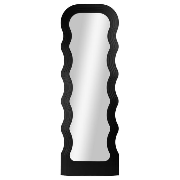 Mainstays 20x58 Black Framed Large Floor Mirror for Bathroom or Living Room