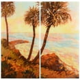 thumbnail image 5 of Empire Art Direct Palm Breeze I AB Frameless Free Floating Tempered Glass Panel Graphic Wall Art Set of 2, 72" x 36" x 0.2" each, Ready to Hang, 5 of 6