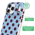 thumbnail image 3 of onn Phone Case for iPhone 18 Pro Max / 17 Pro Max, MagSafe Compatible - Blue and Burgundy Polka Dot, 3 of 6