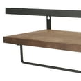 thumbnail image 3 of Monyance Floating Shelf For Wall 2 Rustic Wood Wall Shelves with Rail - Brown(15.75X5.91X5.12Inches), 3 of 10