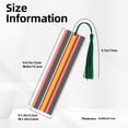 thumbnail image 3 of Kdxio Vertical Stripes Print Metal Tassel Bookmarks,Perfect Gift for Art Lovers and Bookworms Metal Bookmarks for Women, 3 of 8